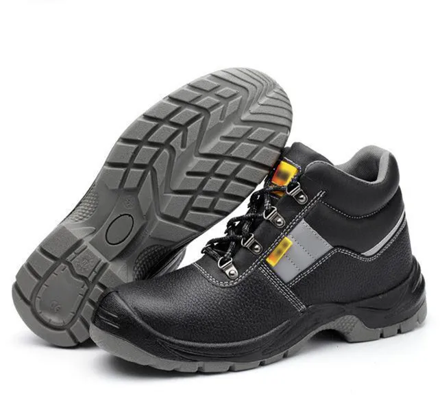 Стальной носок из коровьей кожи нерушимой промышленной безопасности обувь мужская, плоская подошва, ОУР строительство защитные безопасности работы с драконьим жемчугом