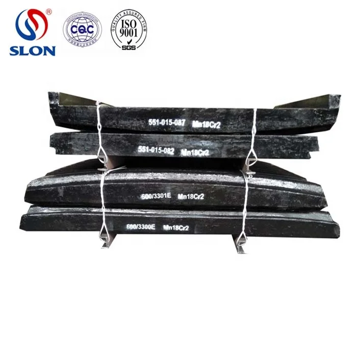 Terex Finlay J-1160  J-1175 J3042 J3648 Jaw Crusher Spare Parts Fixed and Swing Jaw Plate Manufacturer