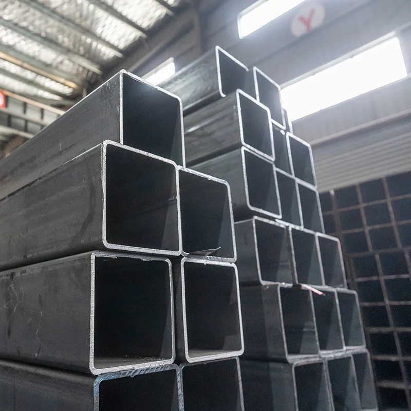 High Quality Carbon Steel Square and Rectangular Hollow Section Black Iron Ms Pipe for Sale