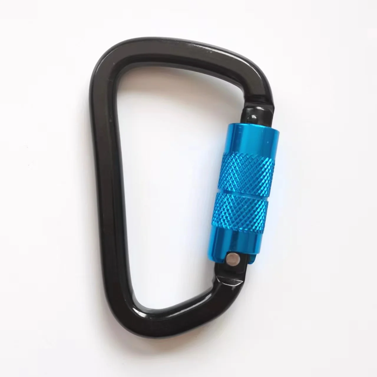 Conyoneering climbing caving backcountry hiking and rappelling carabiner steel metal karabiner 30KN D shape autolock carabin