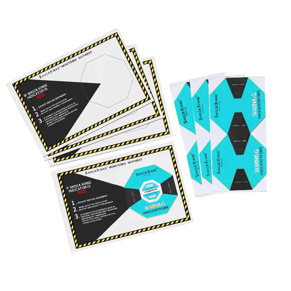 10Gsky Warning signs for shock and impact prevention in logistics transportation Ciollsion labels