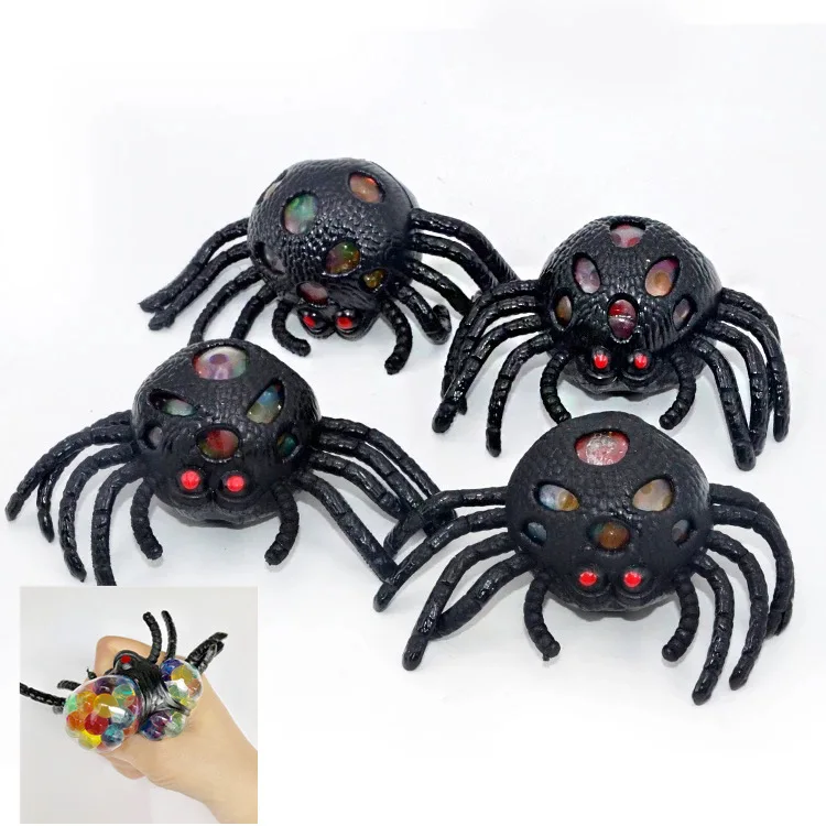Funny toys Anti stress spider Reliever Grape Ball Autism Mood Squeeze Relief Healthy Toys Fun Geek Gadget for Halloween Jokes