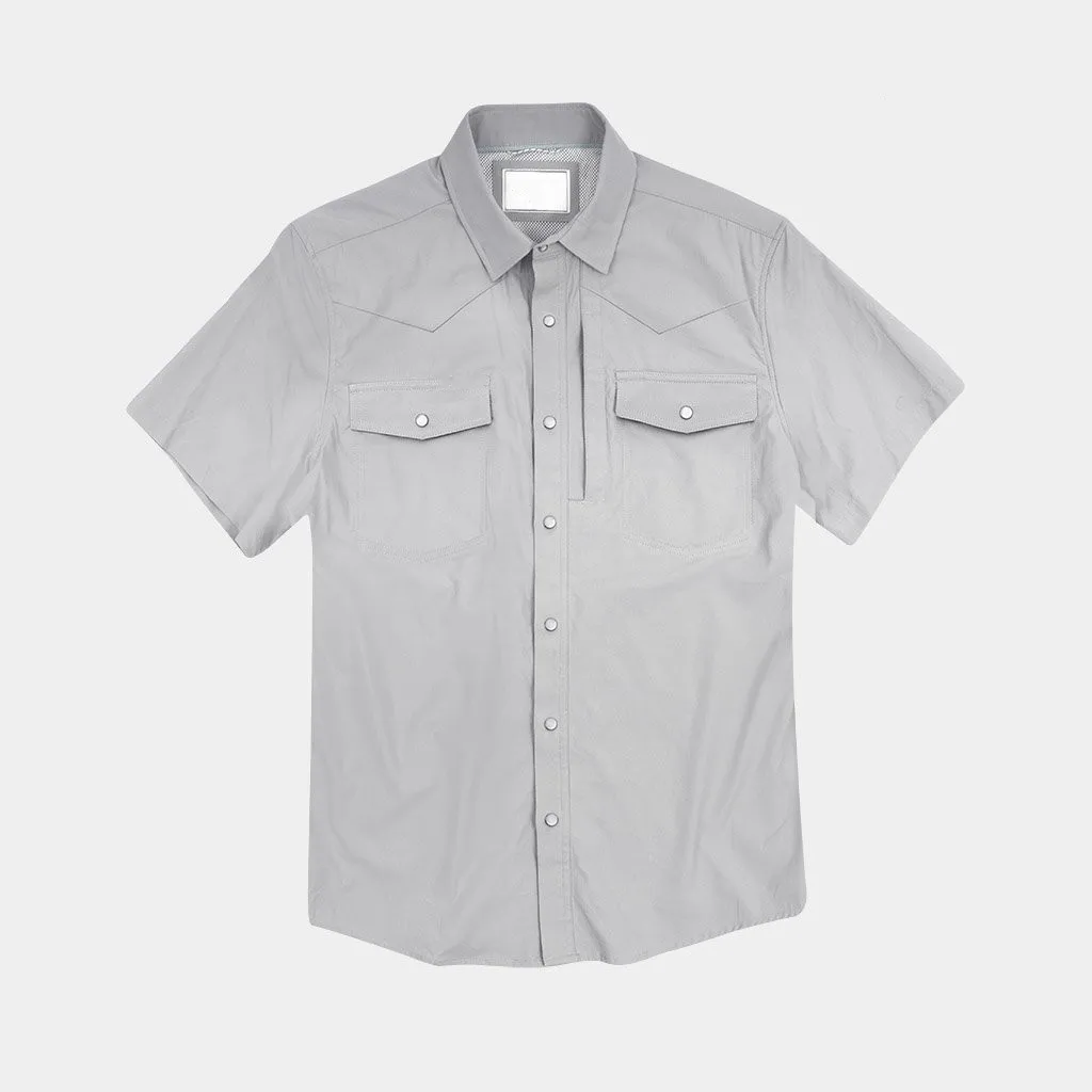 Fishing-new button down western vent back fishing shirt