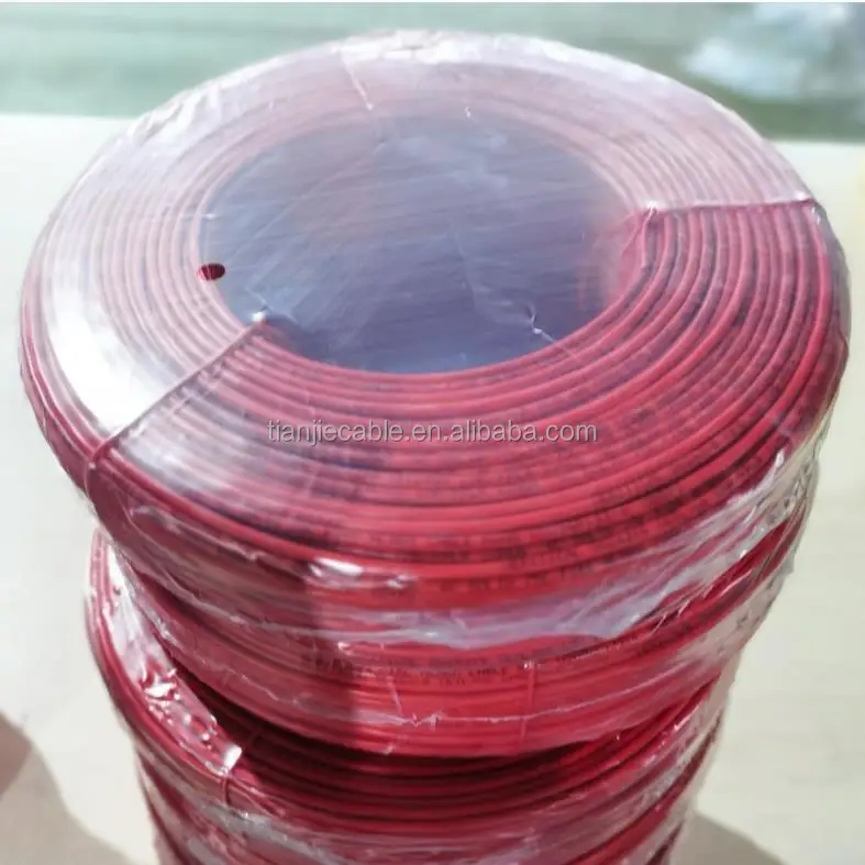 TianJie UL Listed FPLP Plenum 16AWG 2C Solid Bare Copper PVC Insulated Fire Resistance Cable