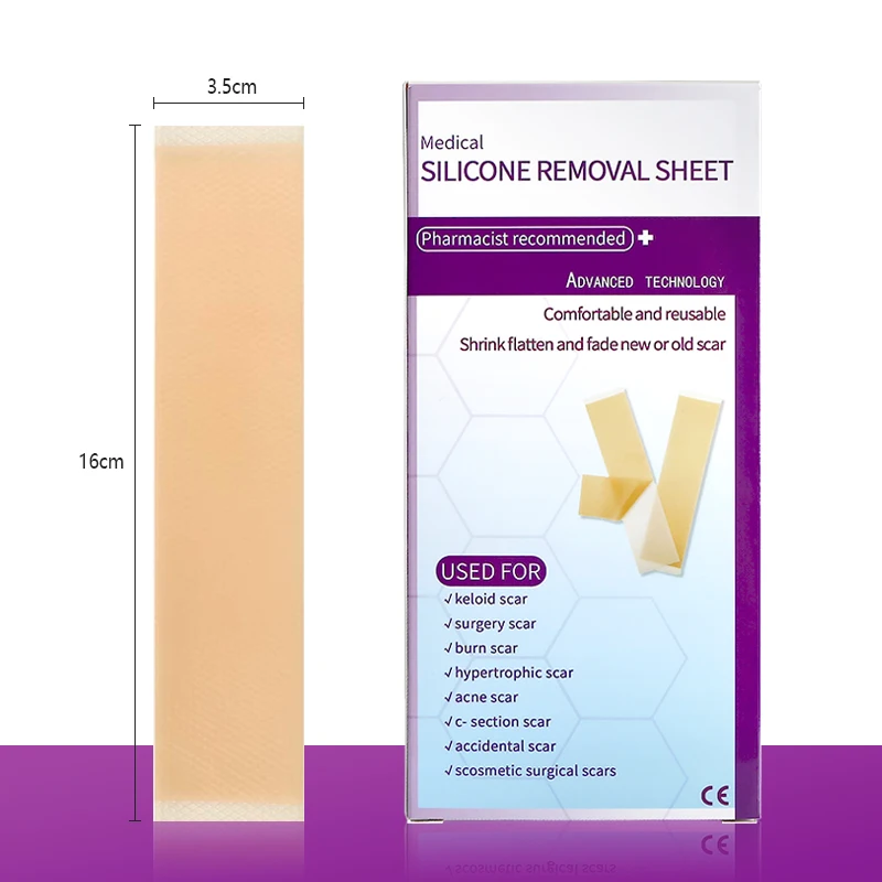 Professional Silicone Scar Sheets Medical Tape Skin Color Silicone Gel Scar Roll Silicone Gel Scar Sheet