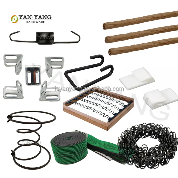 YANYANG Factory Furniture Hardware Accessories 4 Holes Clips Metal Zig Zag Spring Clips