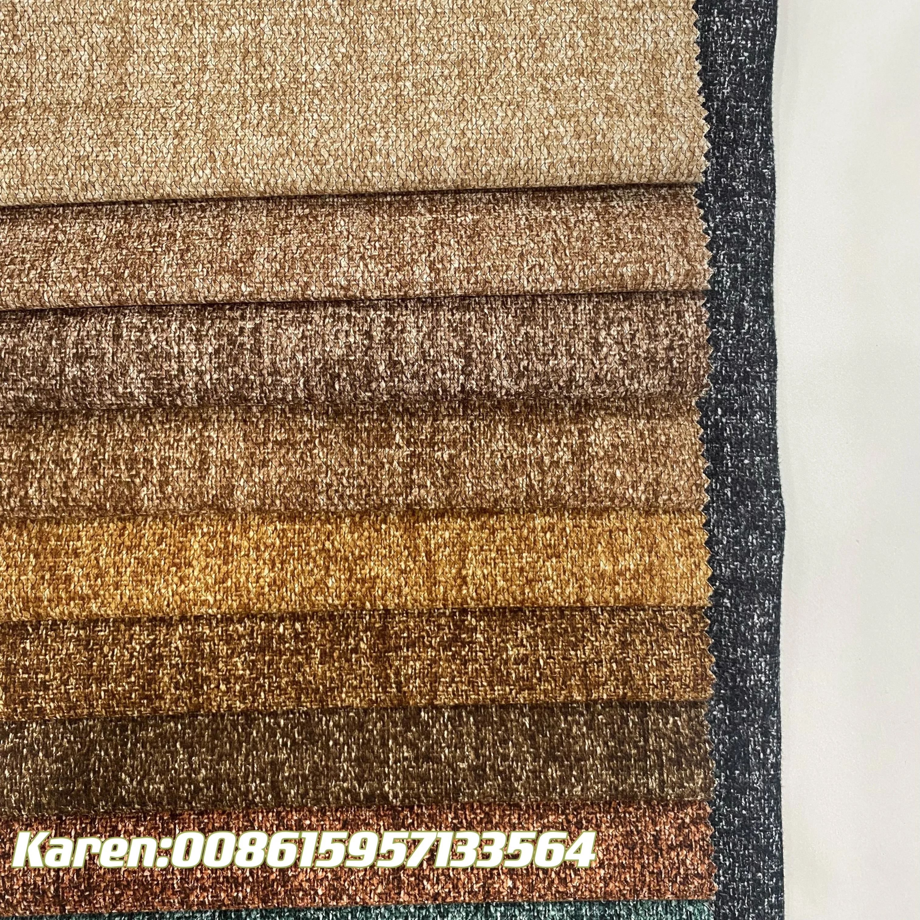 YP492  HOT SELLING CHEAP LINEN LOOK SOFA FABRIC