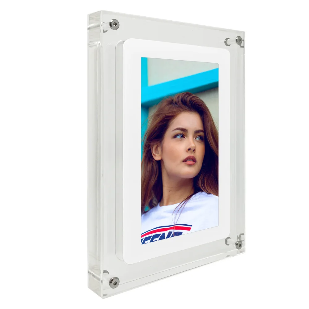 7 inch NFT acrylic LED digital screen electronic digital photo frame