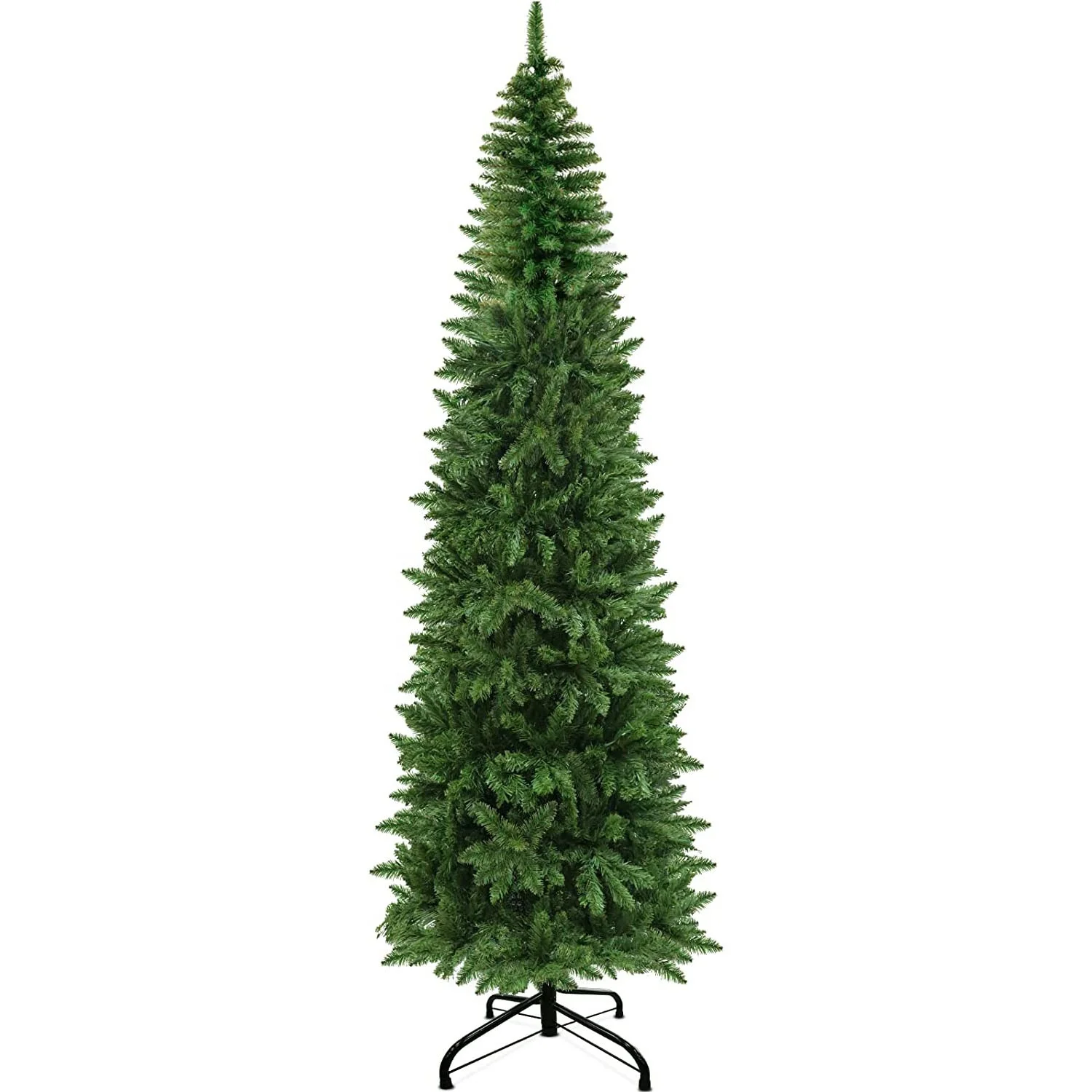 Slim Christmas Tree man-made clear PVC Xmas Trees