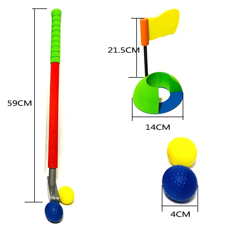 Golf club set kids indoor interaction fitness exercise golf ball toy package educational toy game set