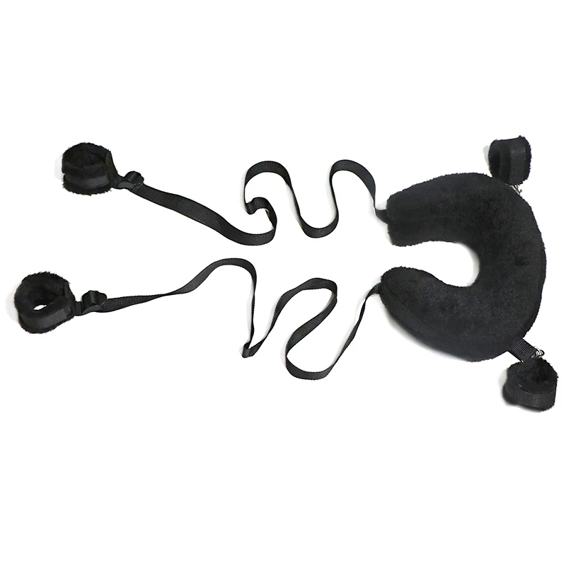 SM Sex Bed Bound Legs Pillow with Flirting Handcuff Adult Sex Toys for Couples Bound Props for Enhancing Sexual Experience