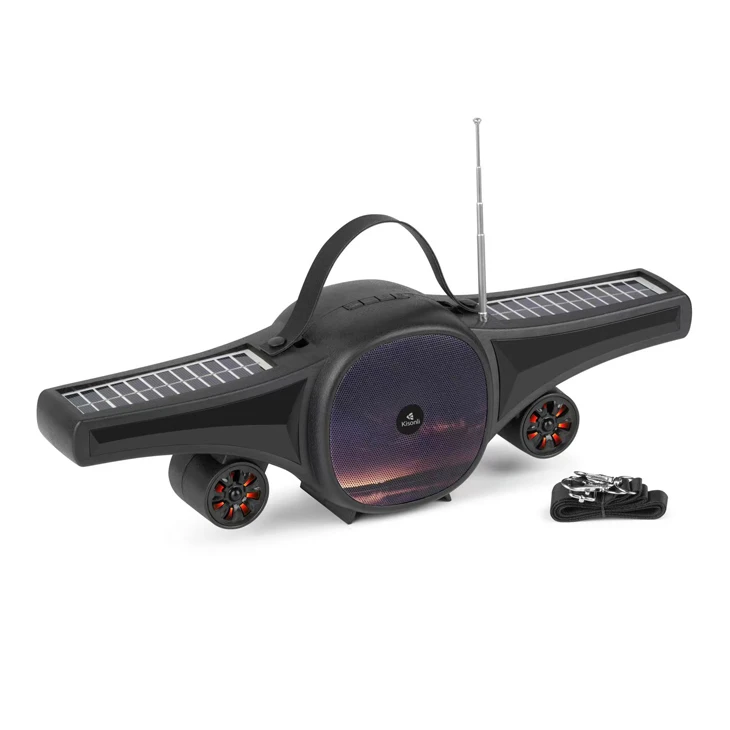 Kisonli SC-21 solar speaker blue tooth wireless outdoor original blue tooth airplane speaker