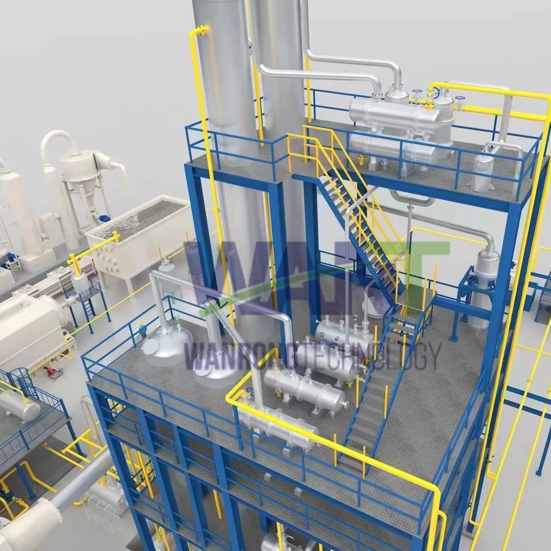 Professional technical design  patent product waste engine oil used oil recycling diesel and base oil distillation equipment