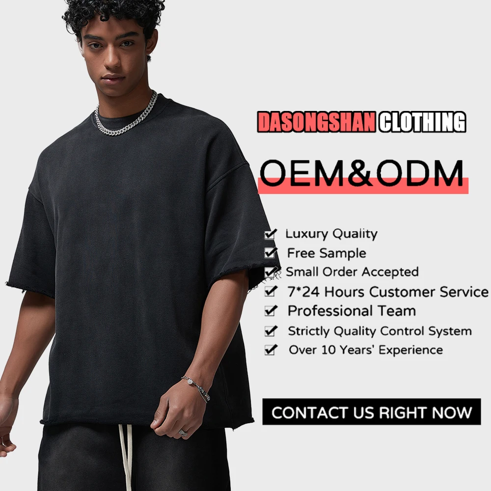 manufacturer Custom LOGO 100 cotton Streetwear Graphic Vintage Weight oversize anime grey essential acid stone wash t shirt