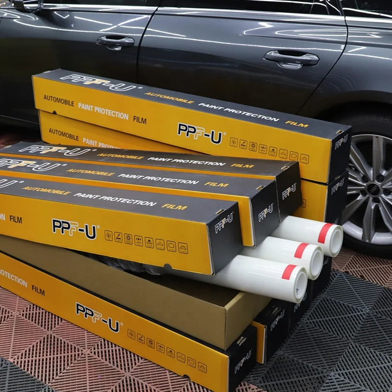 Прозрачная пленка из ТПУ для защиты кузова автомобиля от пожелтения и царапин 1 52*15