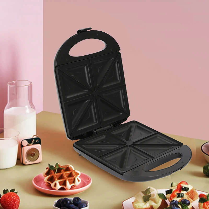 Chukang 4 slice 1400w electric sandwich maker/waffle maker /panini grill with fixed plate