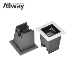 Allway Laser Blade Aluminum Fixture Black Reflector Indoor SMD 2W 4W 10W 20W 30W LED Recessed Linear Down Light
