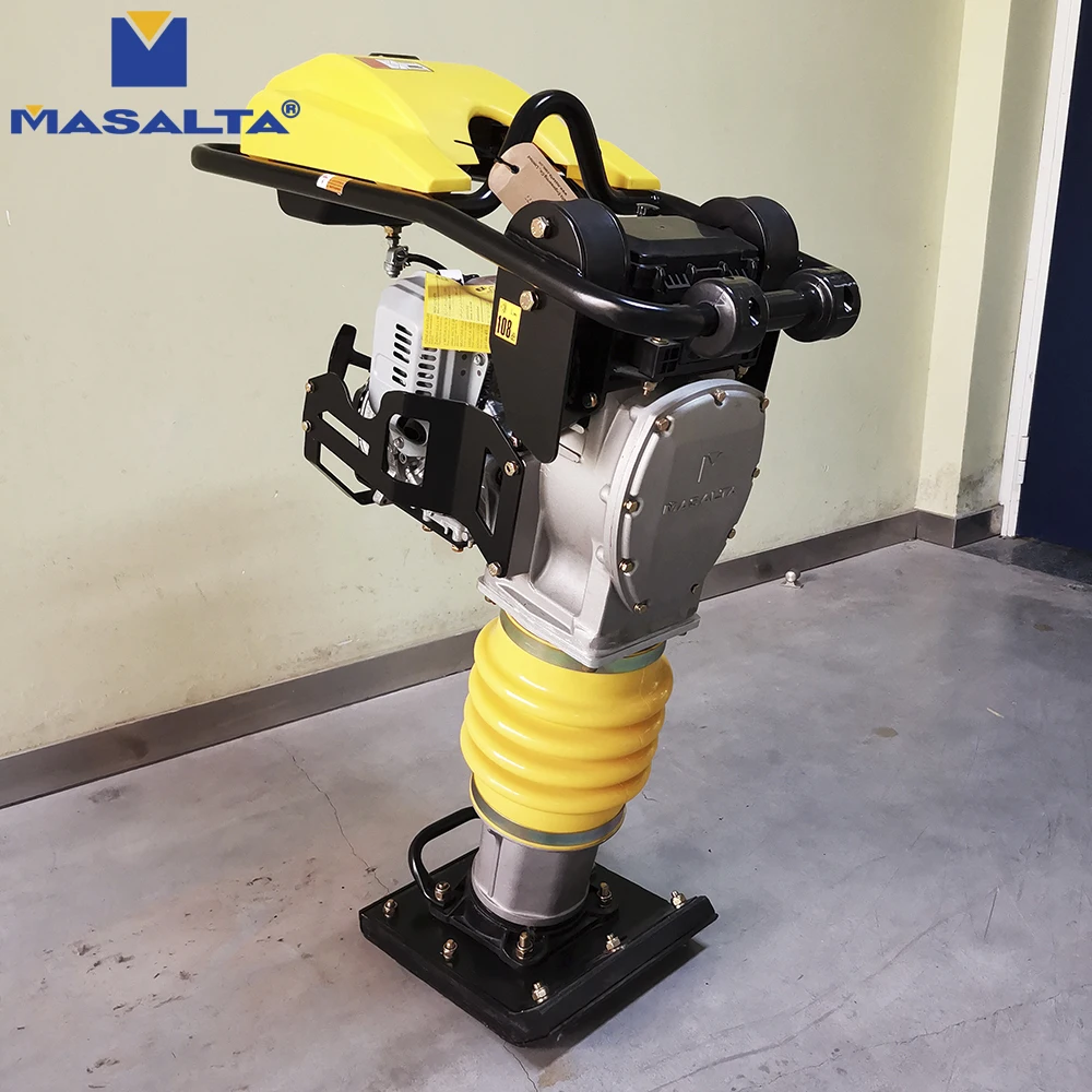 Masalta Honda GX R120 Gasoline Engine Jumping Vibrator Rammer Machine High Quality Vibrating Compactor Tamping Rammer