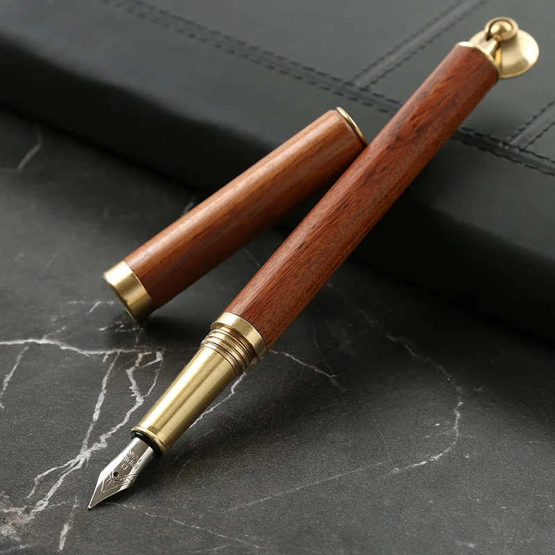 Ручка перьевая деревянная ручной работы, подарок для офиса