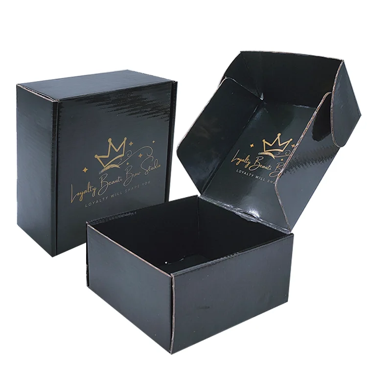 Wholesale High Quality Black Mailer Box Packaging Paper Box Earphone Shipping Custom Printed Mailer Box