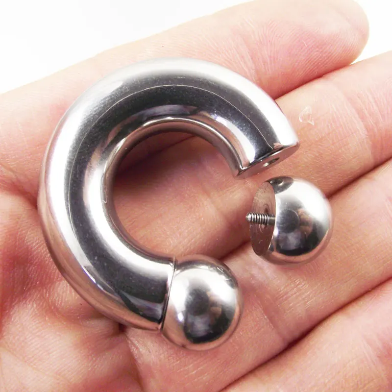 
High Quality Surgical steel internal thread 00gauge heavy size Banana Horseshoe CBR straight barbell piercing body jewelry 
