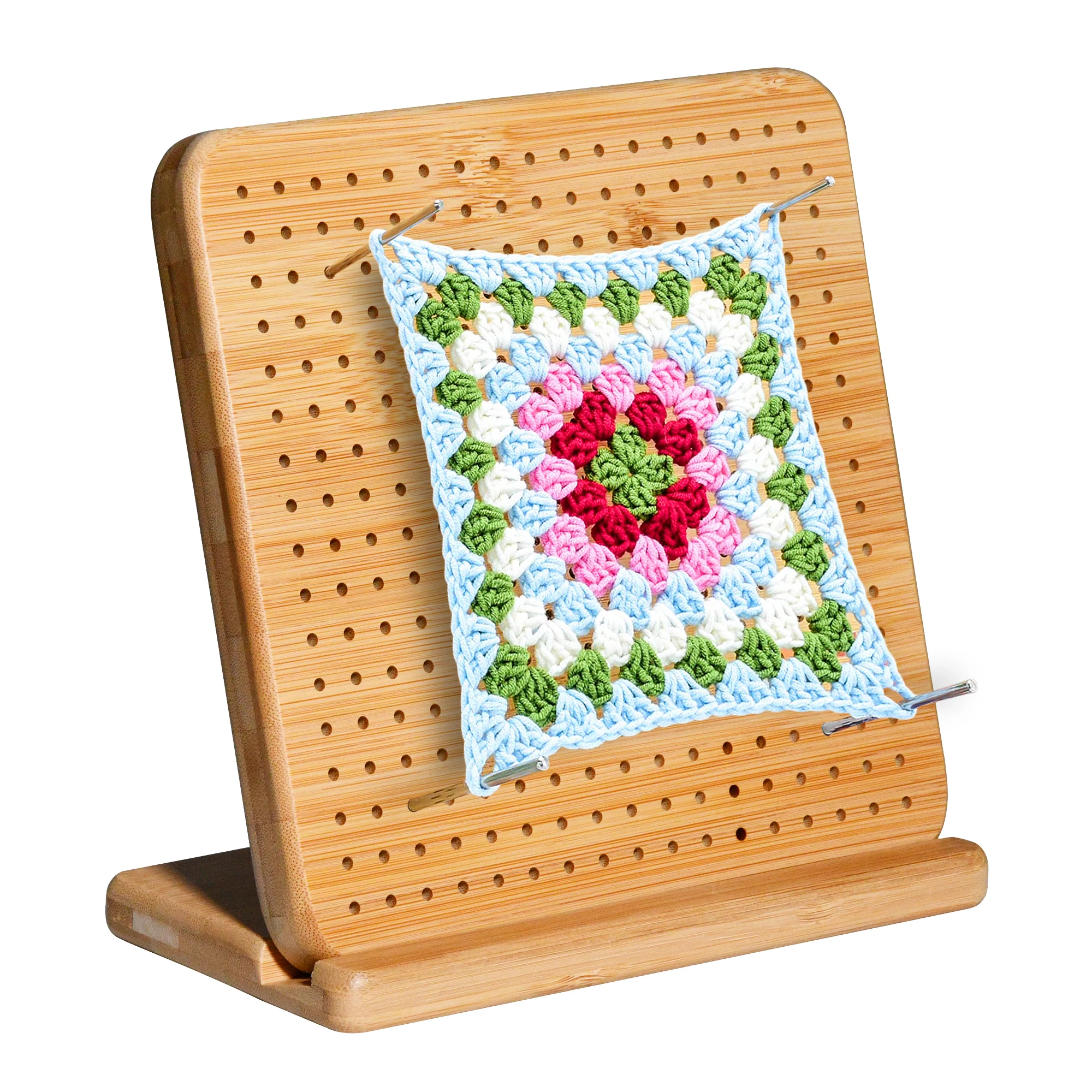 Crochet Blocking Board Handcrafted Knitting Blocking Mat for Knitting Crochet and Granny Squares Full Kit