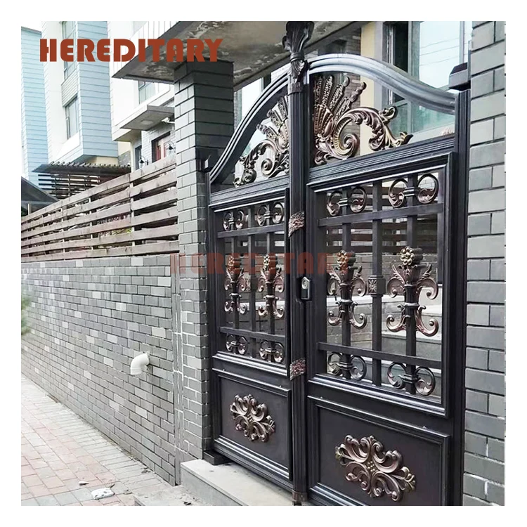 European style arches custom aluminum house main gate design