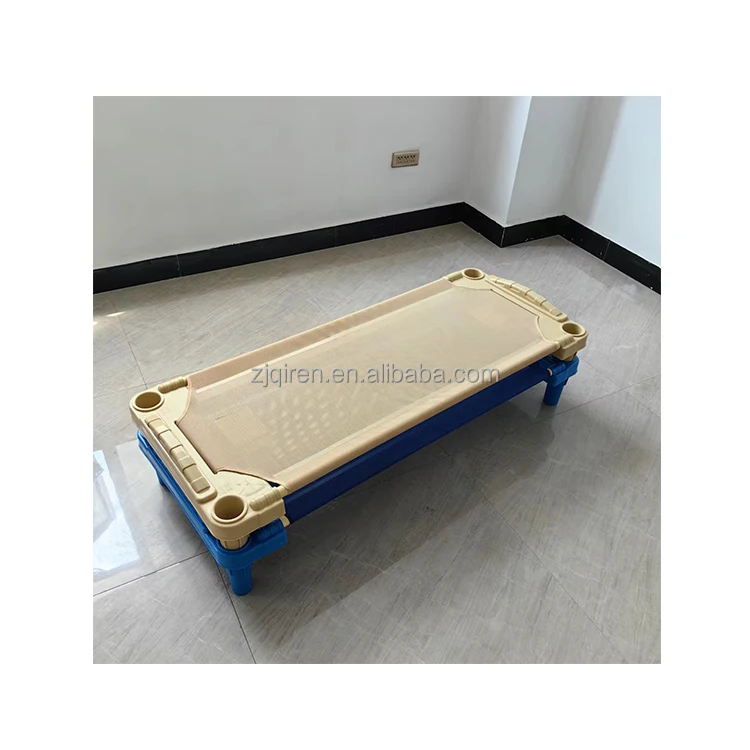 Multifouctional Plastic Bed Preschool Breathable Daycare Bed kindergarten baby bed