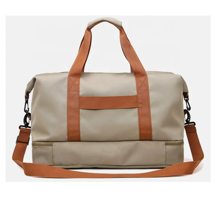 Traveling bag hand - held short - distance travel luggage large - capacity lightweight dry - wet separation exercise bag