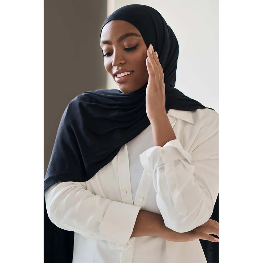 cooling sun-protected breathable multi-color Arabic jersey scarf hijab for women