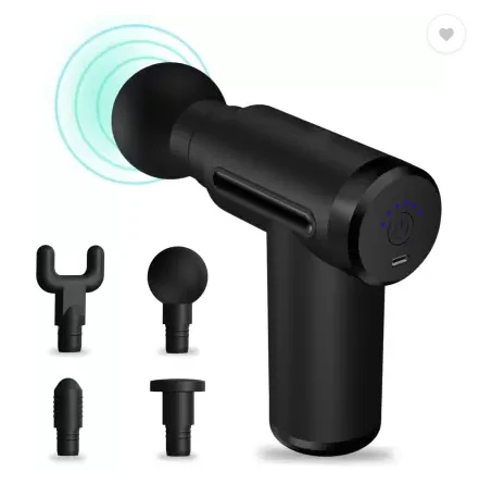 Sports Mini Massage Gun 6 Speed Deep Tissue Vibration Relax Relieve Fatigue Handheld Lightweight Fascia Massage Gun