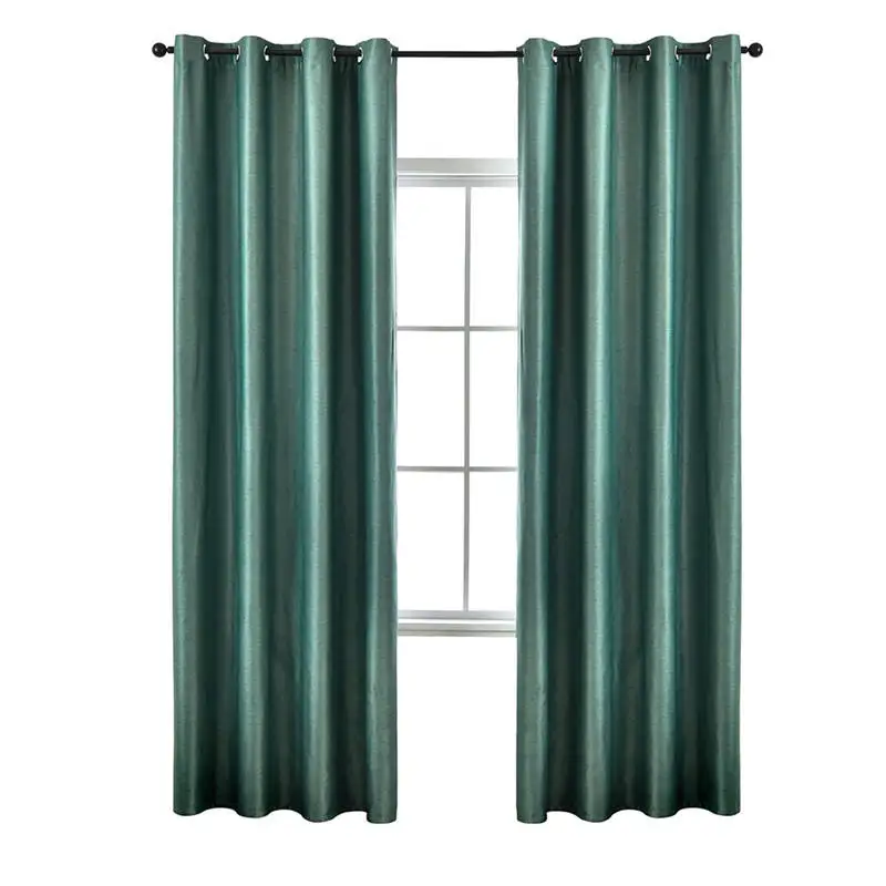 Factory Wholesale 100 Polyester Plain Retro Soft Blackout Curtain Fabric for Customization