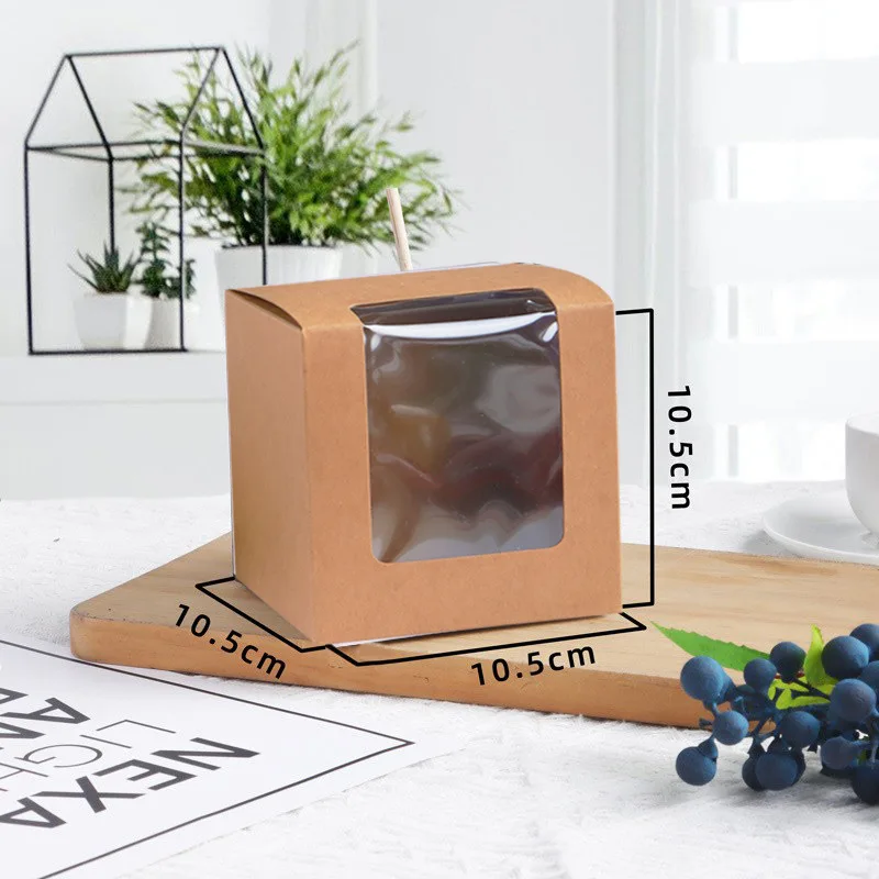 Wholesale White Black Kraft Single Chocolate Candy Pop Box