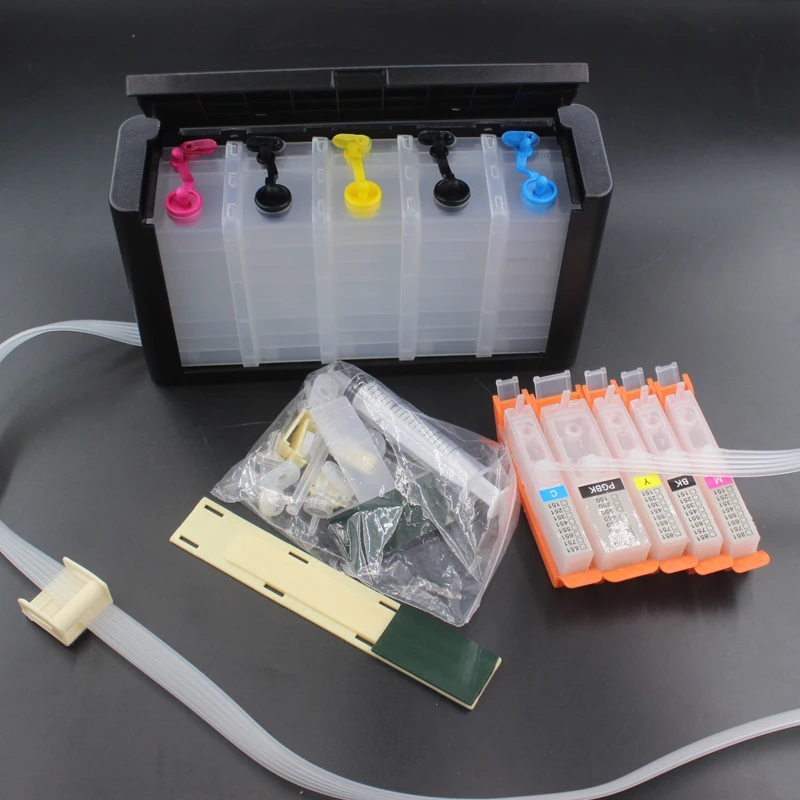 5 colors PGI250 CLI251 CISS for Canon PIXMA ip7220 8720 MG5420 MG5520 MG5620 printer