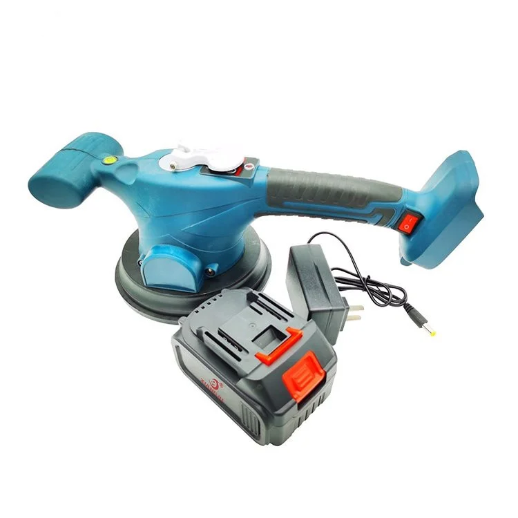 Portable 12V Rechargeable Handheld Electric Tiling Tools Wireless Tile Vibrator Strong Absorption Vibrator Tiles Machine