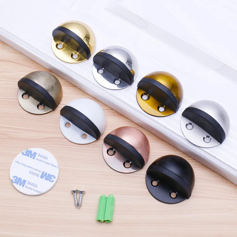 Low Dome Floor Door Stop H 25.4 x Diameter 44.5mm Stainless Steel Floor Door Stopper