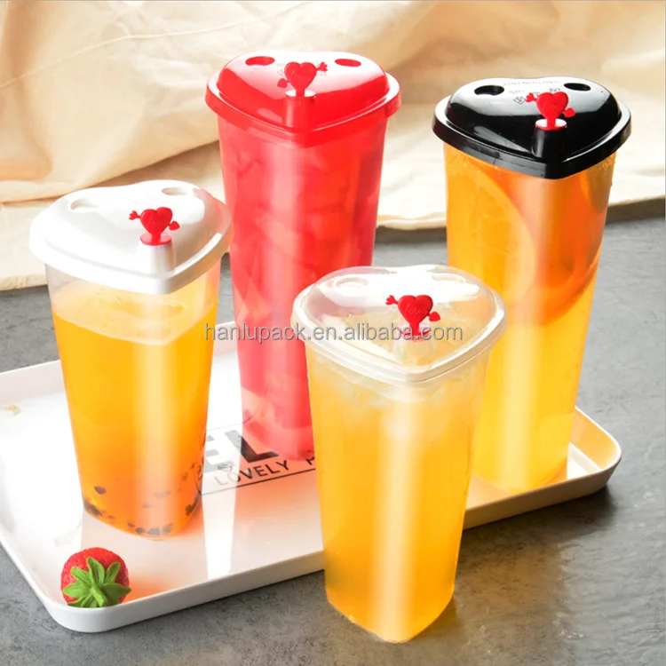Manufacturer Custom Disposable PP Plastic Injection Cup Clear Frosted Bubble Milk Tea Boba Hard Cups