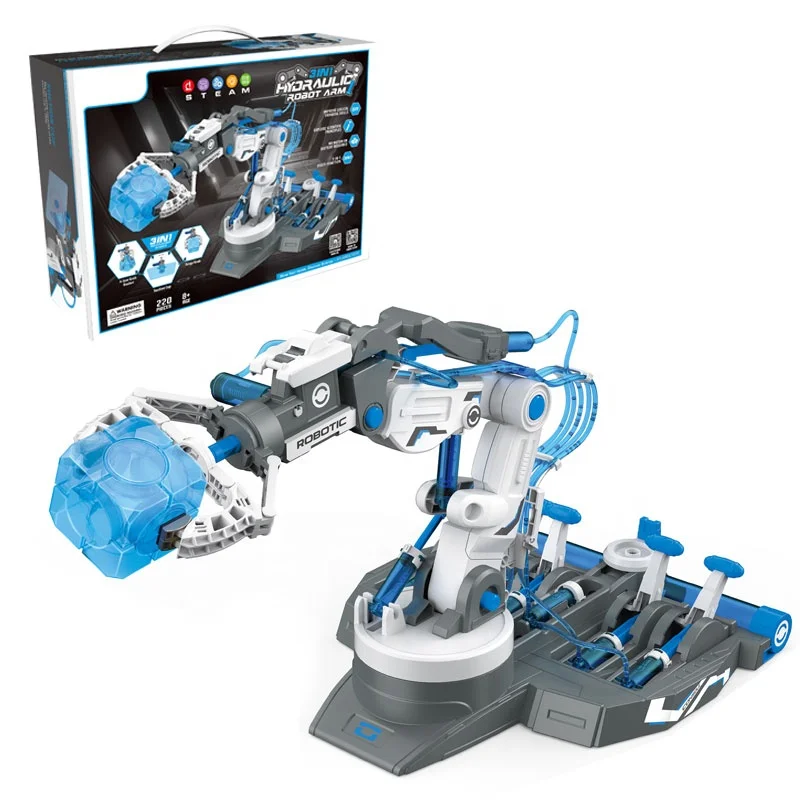 Toys Robots Smart Kids DIY 3 IN 1 HYDRAULIC ROBOT Multi functional Powered By Water fluid Power Robot for Children OEM