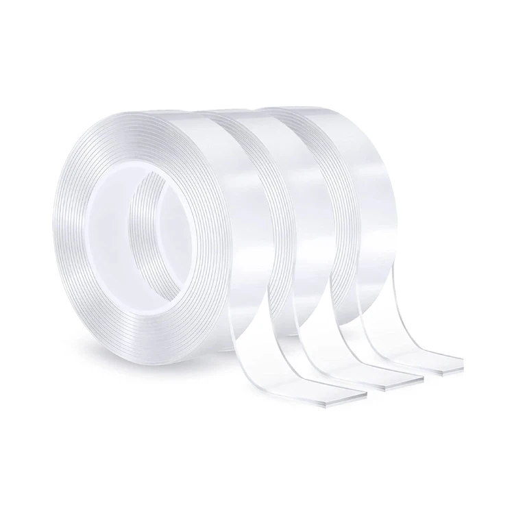 Transparent Nano Double Side Adhesive Tape Reusable Silicone Nano Adhesive Tape