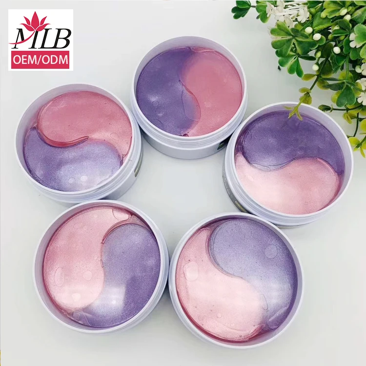 Hot selling anti wrinkle firming skin care tightening eye patches crystal collagen eye mask green patches for eyes and lips