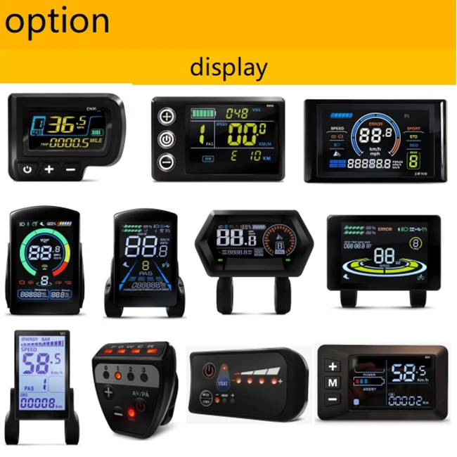 250W & 500W Electric Bike Conversion Kit with Hub Motor Battery Option Mid-Install 48v 36v 52v Brushless Design 350W Power