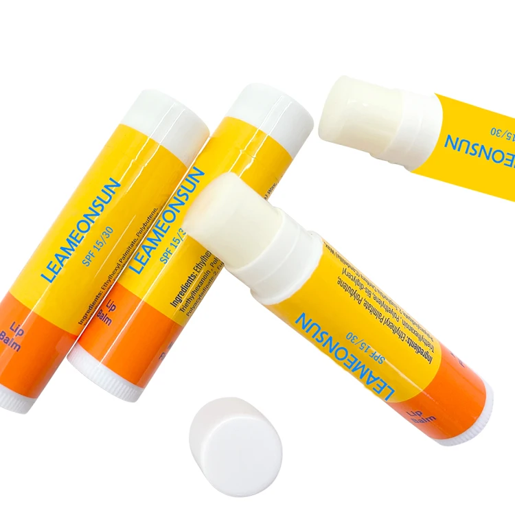 Chapstick with Logo Shea Butter Cheap Moisture Vegan Organic Lip Balm Private Label Fruit Lip Balm Stick (new) SPF 15 5g Cream