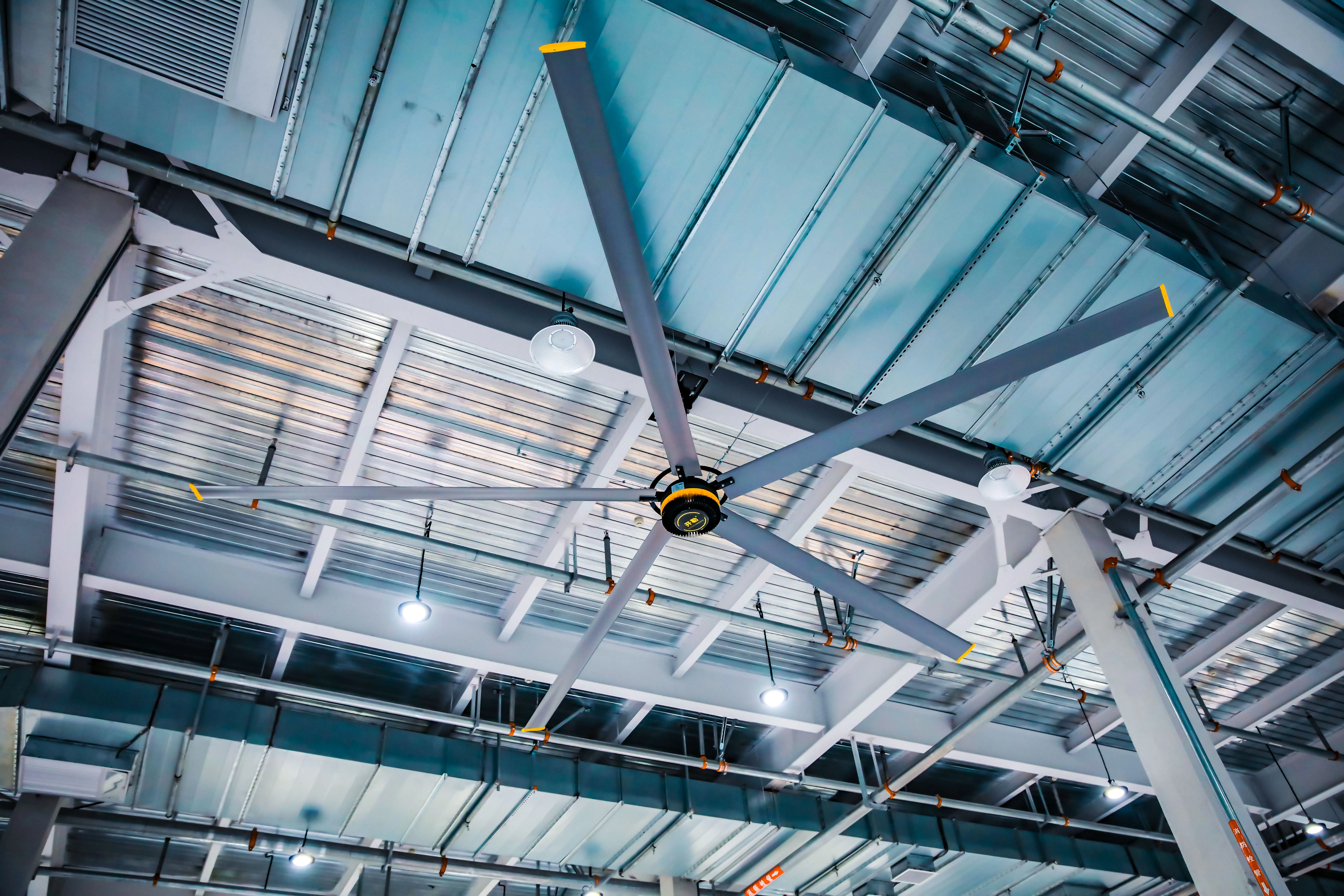 Kalefans America 24FT 7 3 метров в диаметре HVLS Электрический Потолочный вентилятор для