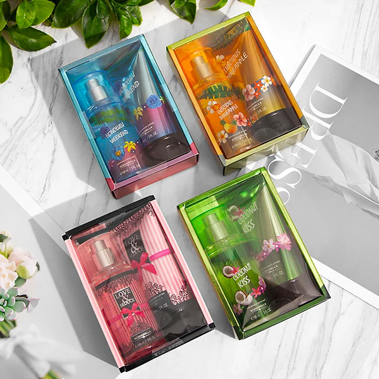 Luxury fragrance 88ML body mist spray and lotion mini size & gift sets designer cheap perfume gift sets for men