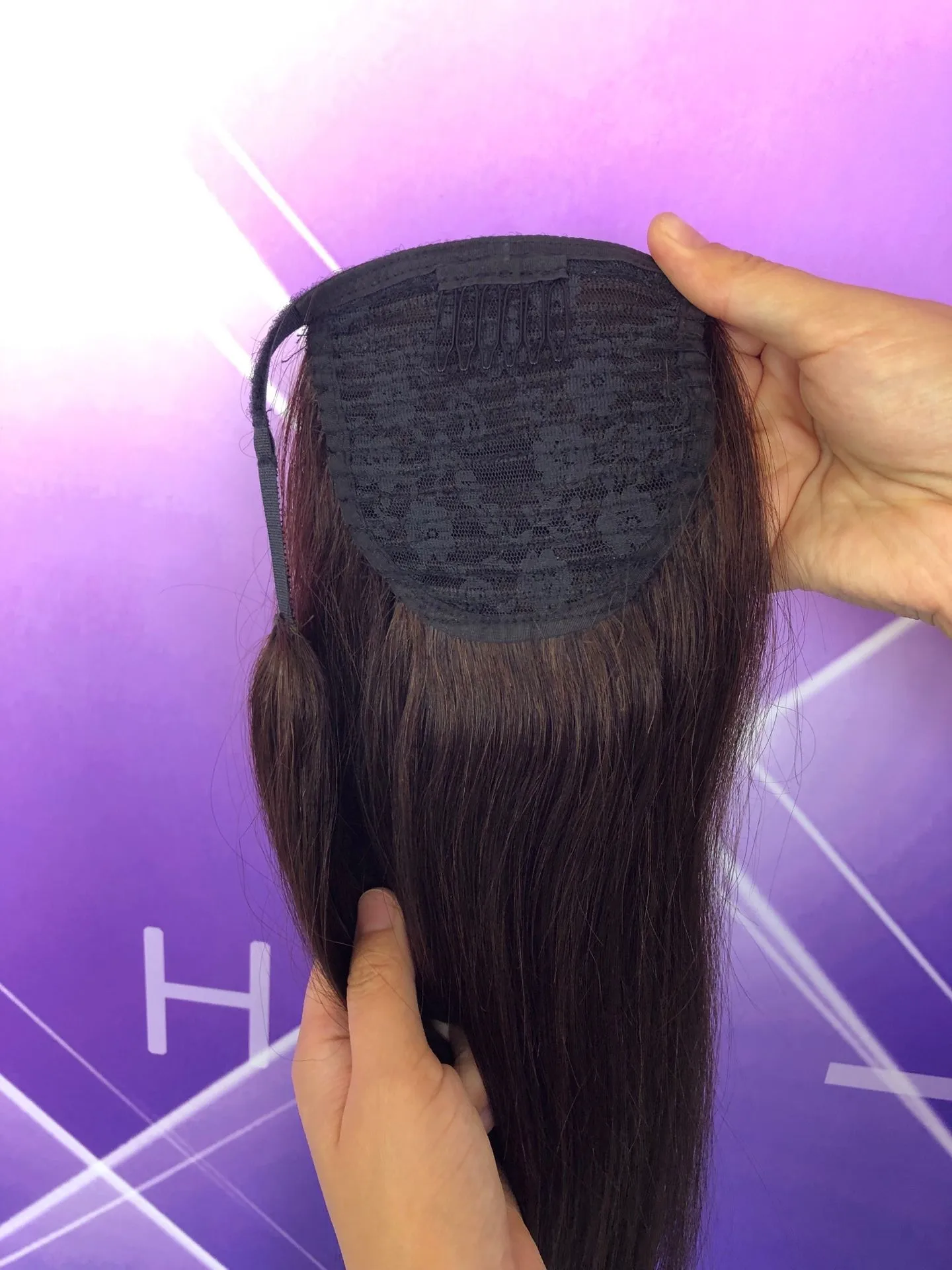 
Wholesale Buy 10 To 30 Inch Indian human hair drawstring ponytail for woman 