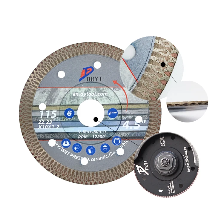 Professional Tile Sintered Turbo Cutting Disk/discs Wet or Dry Diamond Circular Saw Blade for Ceramic