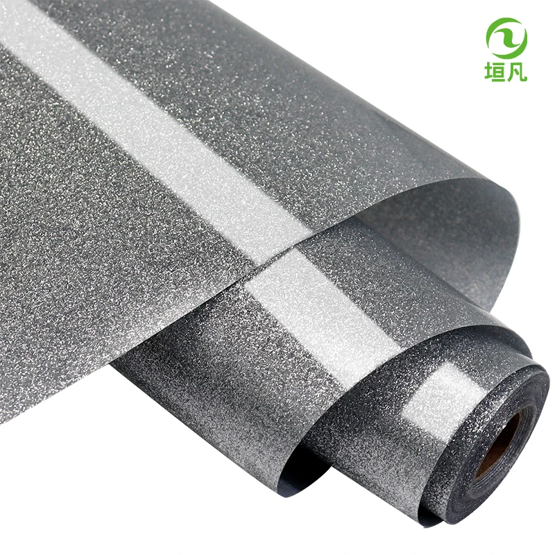 Wholesale T shirts Various Color Glitter Heat Transfer Vinyl for Clothing vinyl heat transfer transfer paper & film