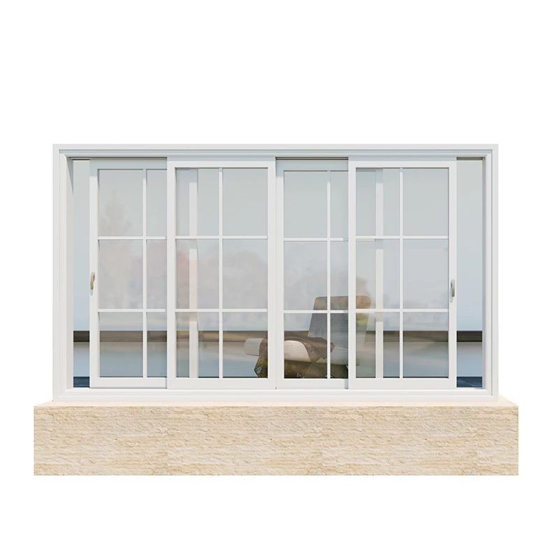 Hurricane impact Theraml Break American Style Double Hung Sash Aluminum Window Vertical Up Down Sliding Windows