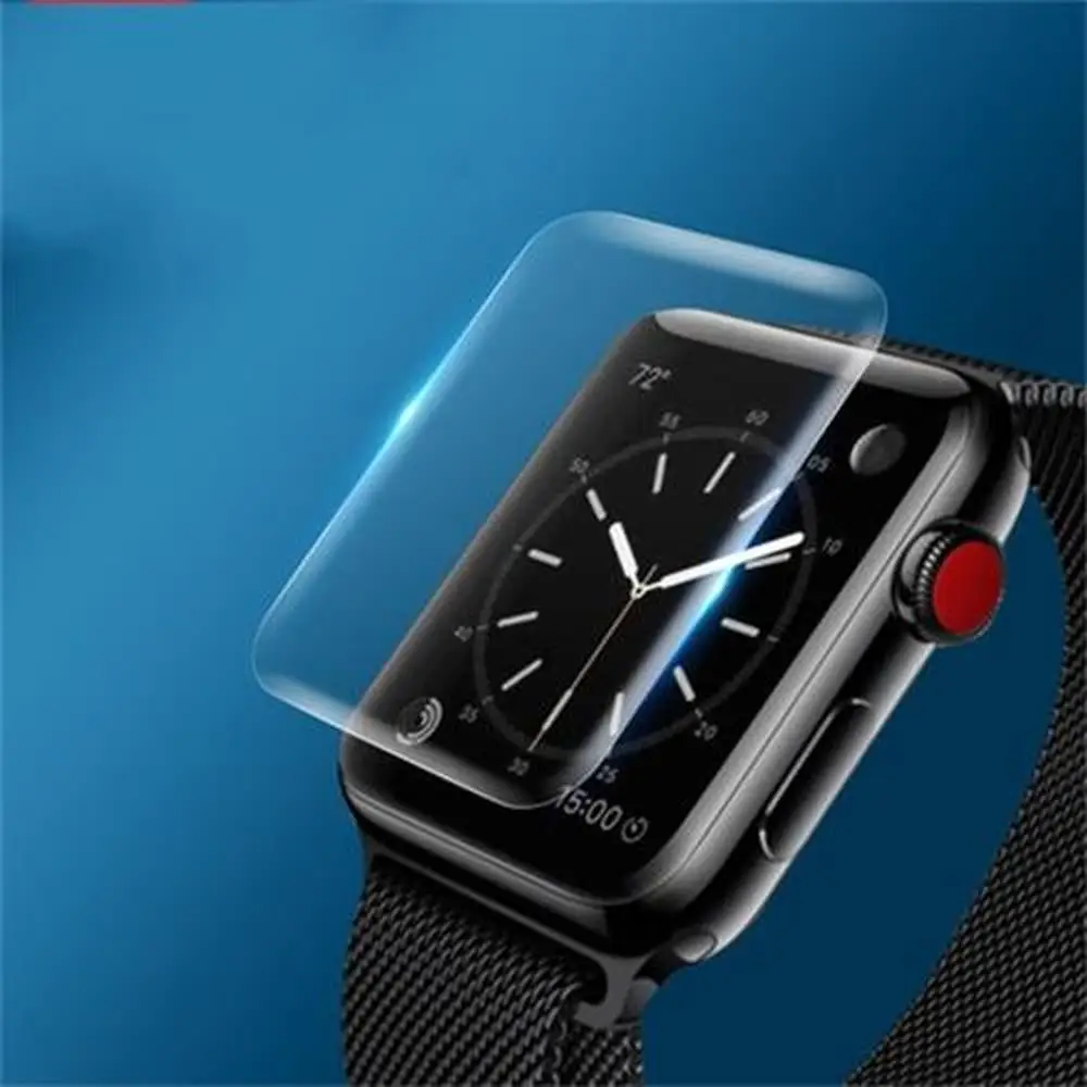 High Quality Anti-scratch Screen Protector Flexible TPU 3D Waterproof Smart Watch Protective Film For Apple Watch
