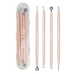 Double-end  Comedone Extractor Pimple Pin Acne Needle Blackhead Remover Tool Set for Facial Cleaning